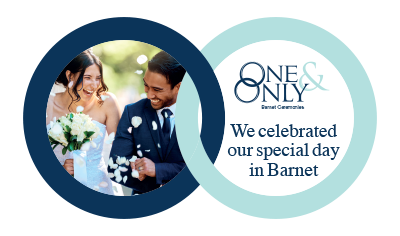 We celebrated our special day in Barnet - Rings Logo