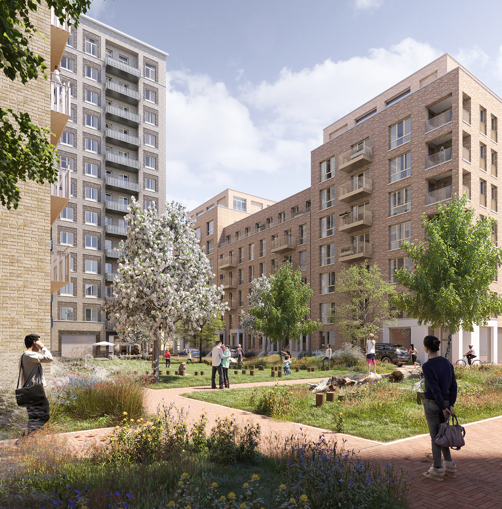 Photo of apartment blocks in Brent Cross Town
