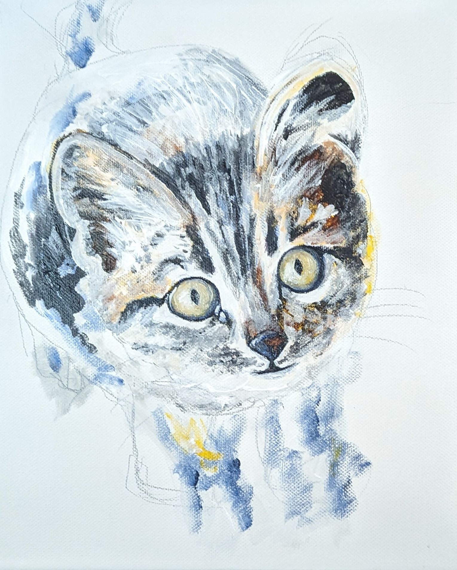 painting of a kitten