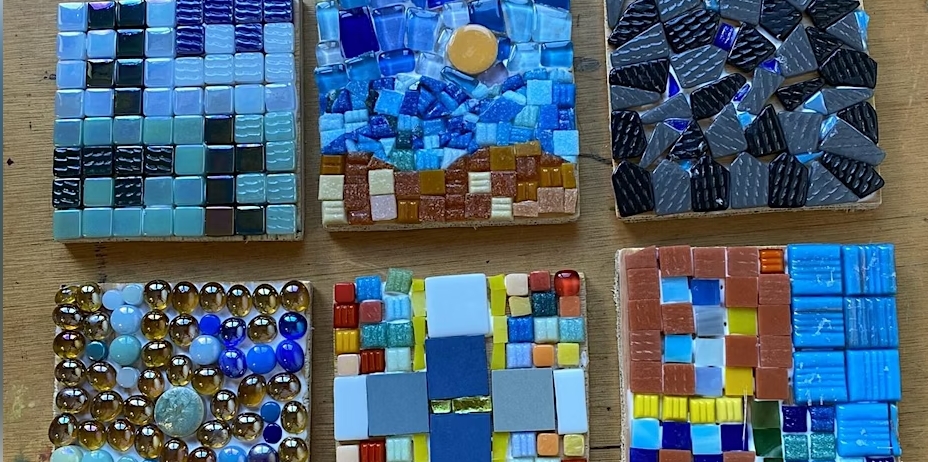 Our yard at Clitterhouse Farm - Mosaic workshops
