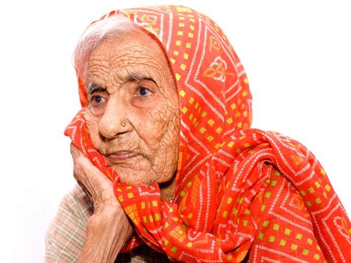 Worried older woman