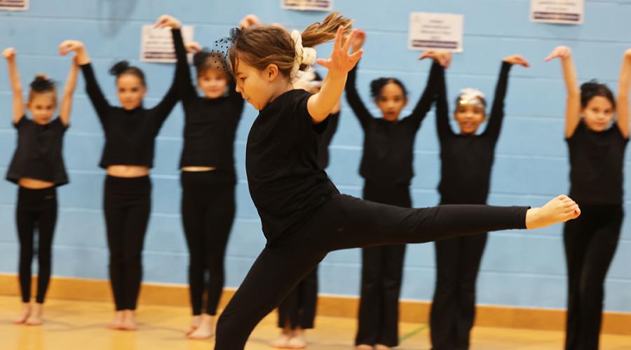 children in dance class