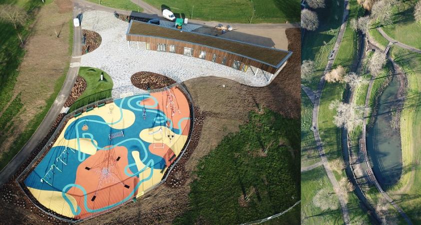 The upgrade to the two parks is nearing completion.