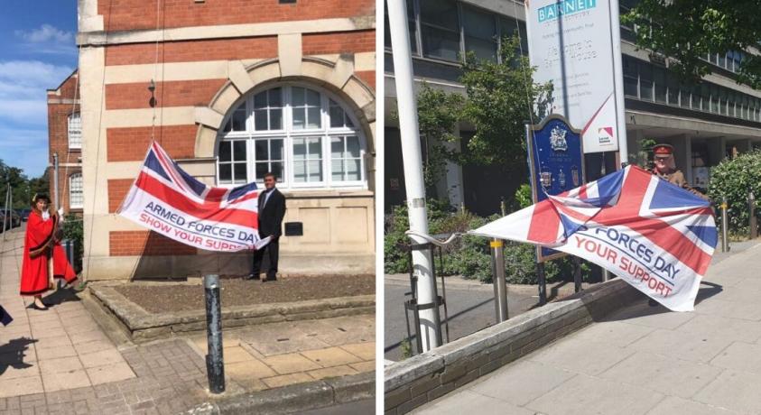 Armed Forces Day Flags