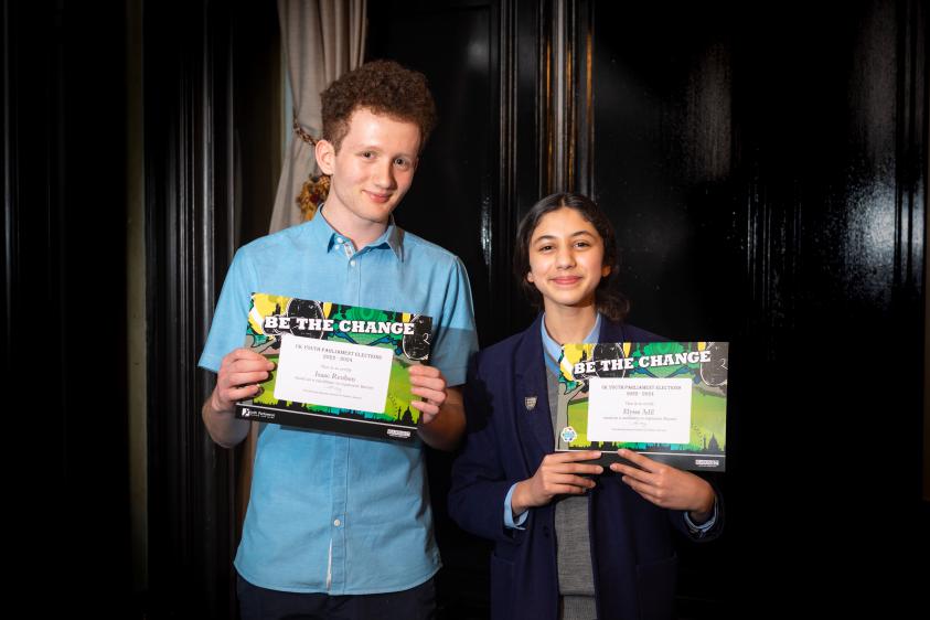 Youth Parliamentarians, Isaac Reuben and Elysse Adil