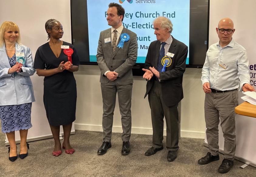 Finchley Church End by-election candidates